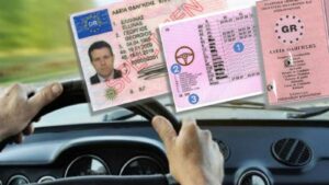 Traduction français-grec d'un permis de voiture