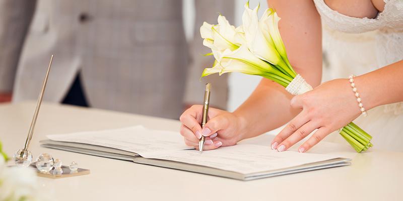 Traduction grec-français d'un acte de mariage