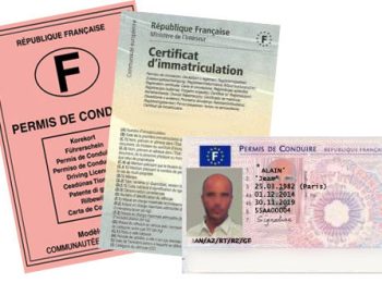 Traduction grec-français d'un permis de conduire ou d'une carte grise